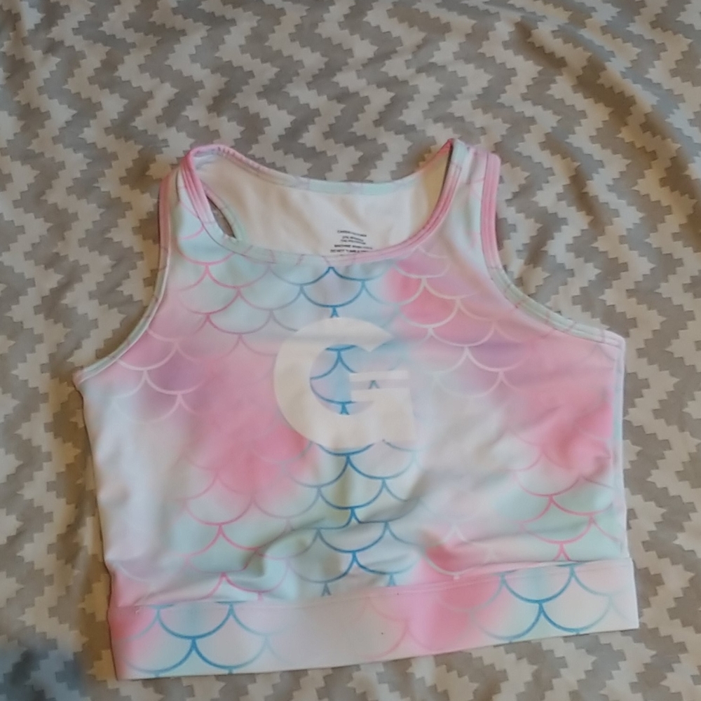 Mermaid print sports bra, never worn